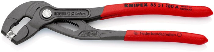 KNIPEX Federbandschellenzange Gesamtlänge 180 mm Kapazität max. 50 mm