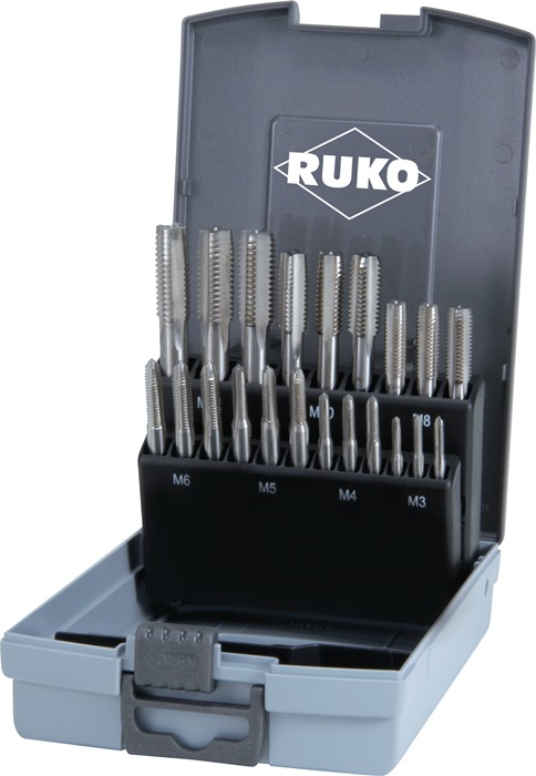 RUKO Handgewindebohrer-Satz DIN 352 M3-M12 HSS 21-tlg.RUKO