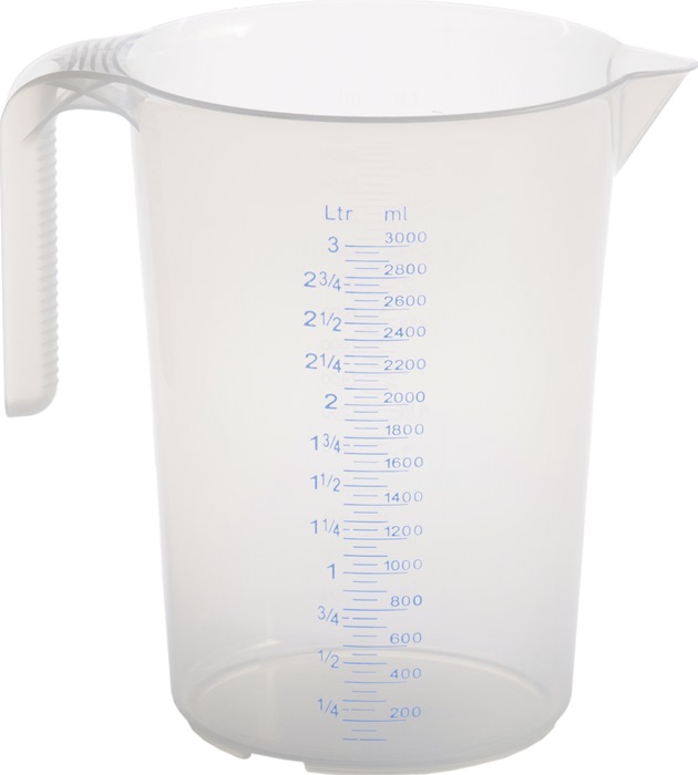 HÜNERSDORFF Messkanne 3000 ml Polypropylen transparent