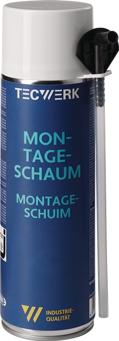TECWERK 1K-Montageschaum 500ml B2 champagner m.Einw.-Handsch.Dose TECWERK - Vorteilspack