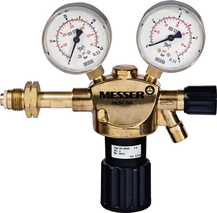 MESSER-CUTTING Flaschendruckminderer Druckluft