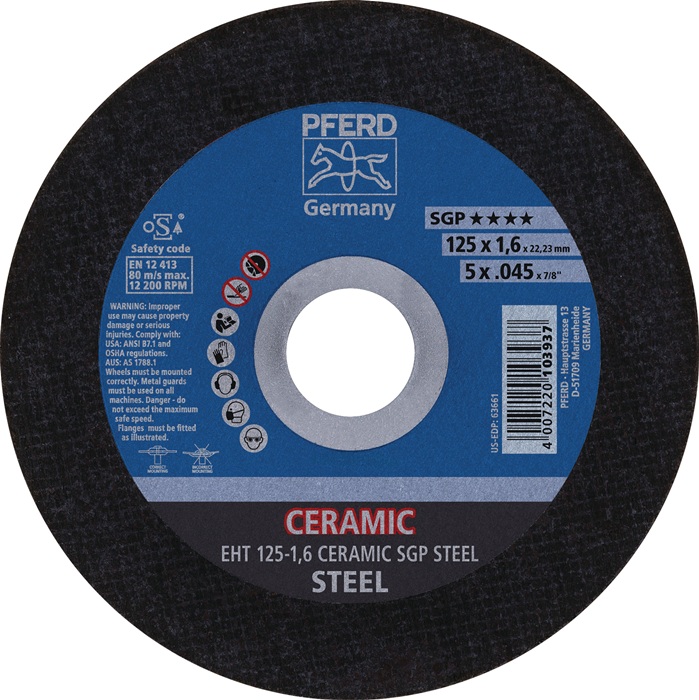 PFERD TOOLS Trennscheibe D125x1,6mm gerade - Vorteilspack