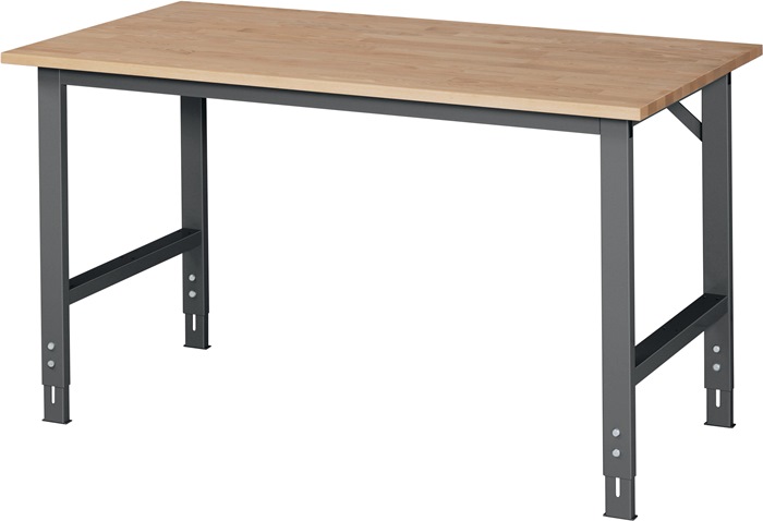 RAU Werktisch B1500xT800xH760-1080mm
