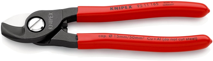 KNIPEX Kabelschere Länge 165 mm
