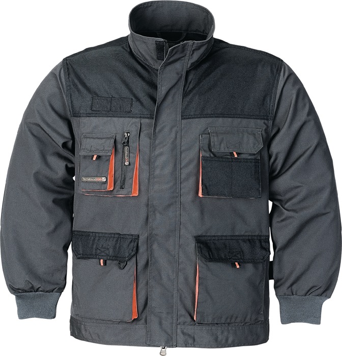TERRATREND Herrenjacke Gr.48 dunkelgrau/schwarz/orange