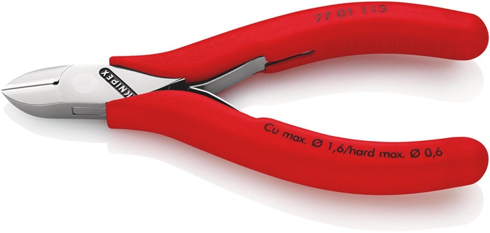 KNIPEX Elektronik-Seitenschneider Länge 115 mm Form 0