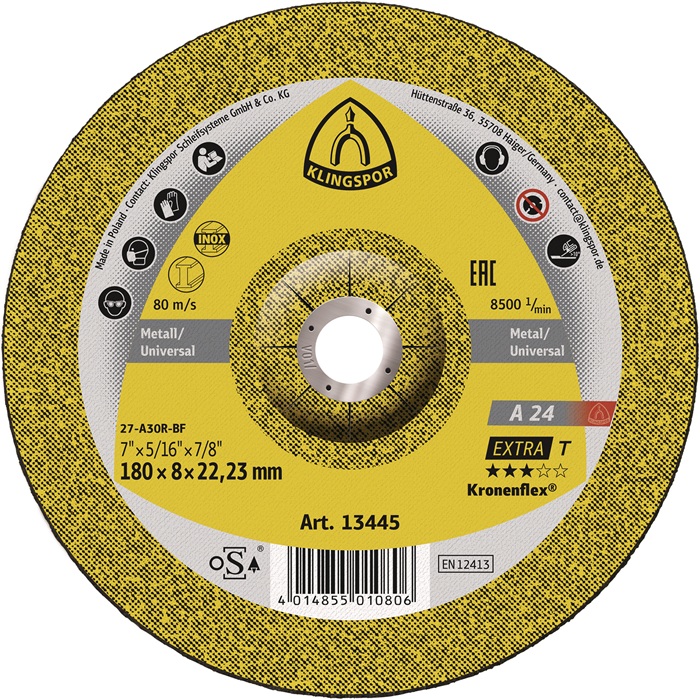 KLINGSPOR Schruppscheibe D115xS6mm - Vorteilspack