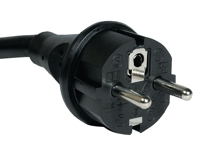 JÄGER DIREKT Anschlussleitung H07RN-F 3x1,5mm² 5m m.Zentralstecker schwarz