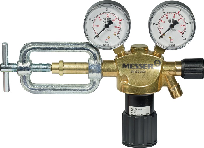 MESSER-CUTTING Flaschendruckminderer Acetylen