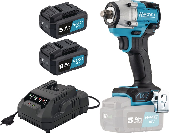 HAZET Akku-Schlagschrauber 18 V 5 Ah