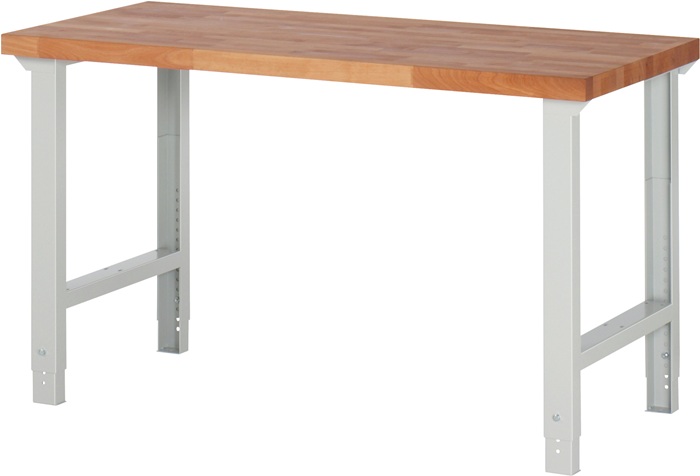 TECWERK Werkbank B1500xT700xH790-1140mm Buche massiv