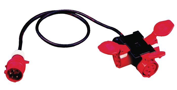 JÄGER DIREKT Kompaktverteiler CEE-16 A,5-polig 3xCEE 16 A 5x2,5mm² JÄGER DIREKT