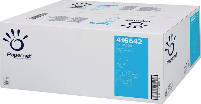 PAPERNET Falthandtuch 2-lagig weiß