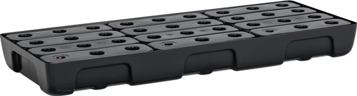 CEMO Regalwanne 21l L976xB395xH95mm PE m.PE-Rost u.Leckanzeiger CEMO
