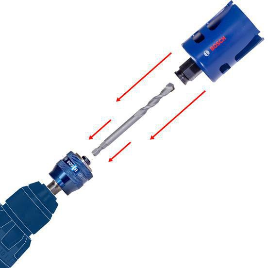 BOSCH Lochsäge PRO Multi Material PC Plus D.22mm