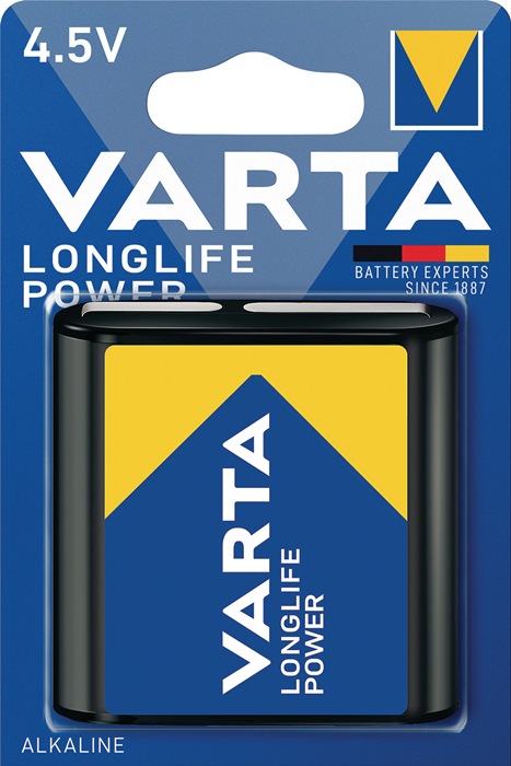 VARTA Batterie Longlife Power 4,5 V 6100 mAh 3LR12 4912 1 St./Bl. - Vorteilspack
