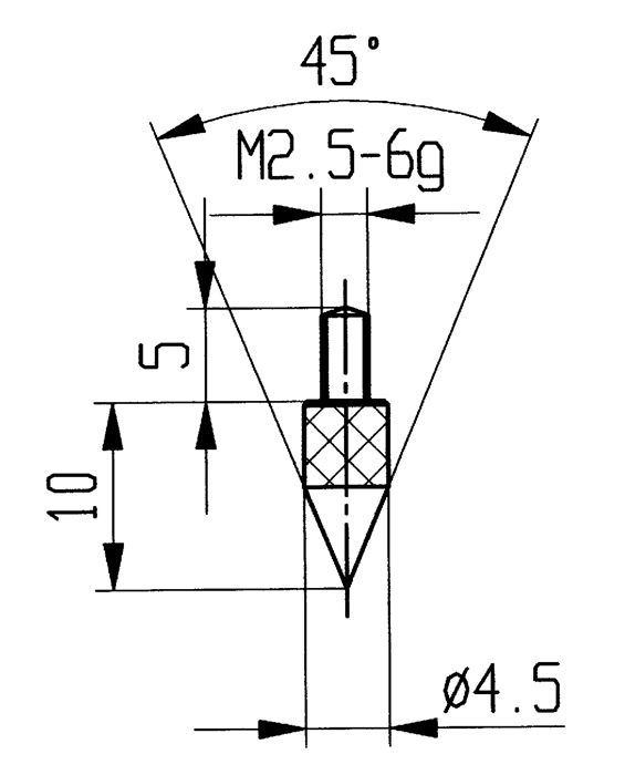 KÄFER Messeinsatz 45° Kegel