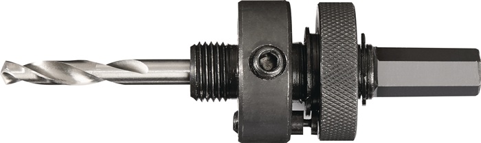 TECWERK Aufnahmeschaft 6-KT 11,0mm m.Zentrierbohrer Lochsägen 32-152mm TECWERK