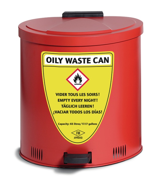 ASECOS Sicherheitssammelbehälter 65 l Stahlblech