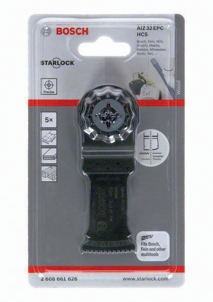 BOSCH Tauchsägeblatt AIZ 32 EPC B.32mm Eintauch-T.50mm Starlock 5er Pk.BOSCH