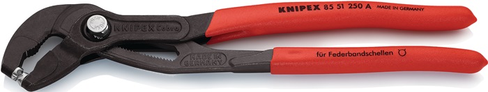 KNIPEX Federbandschellenzange Gesamtlänge 250 mm Kapazität max. 70 mm