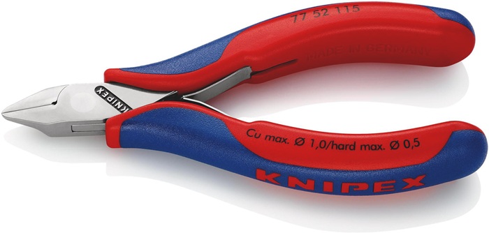 KNIPEX Elektronik-Seitenschneider Länge 115 mm Form 5