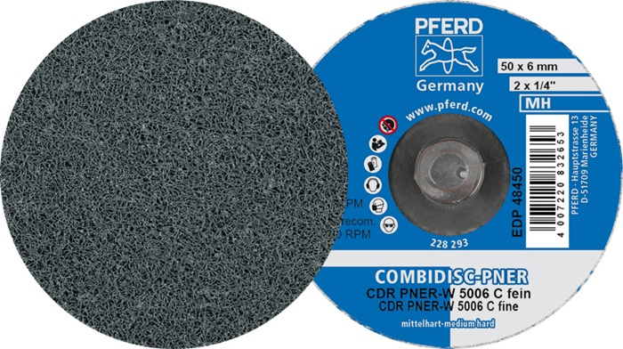PFERD TOOLS Vliesronde Außen-D.50mm B.6mm COMBIDISC - Vorteilspack