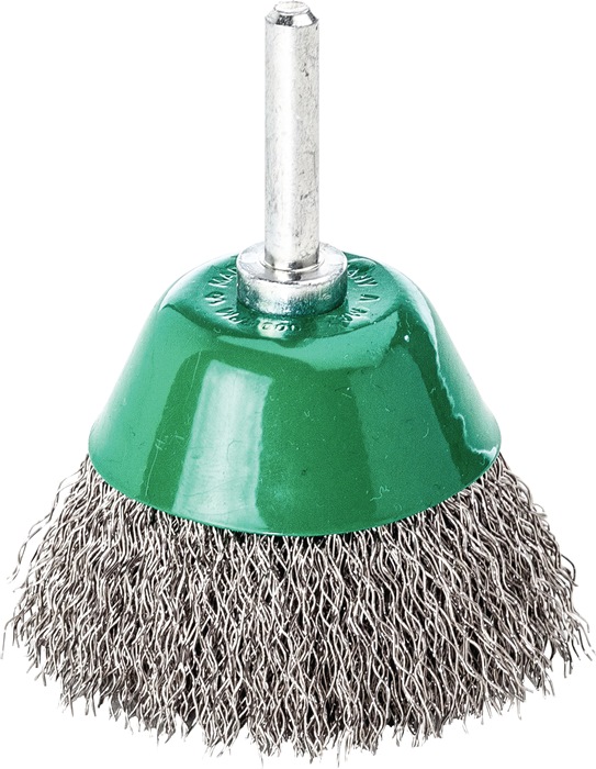 LESSMANN Flächenbürste Ø 50 mm Schaft 6 mm Drahtstärke 0,3 mm