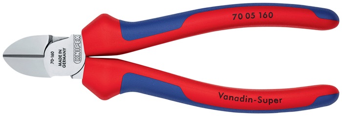 KNIPEX Seitenschneider L.160mm Kopf verchr.Comfort-Griff KNIPEX