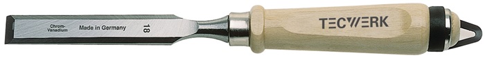 TECWERK Stechbeitel Schneidenbreite 12 mm mit Zwinge