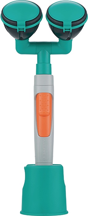 B-SAFETY Augendusche mit zwei Brauseköpfen 45°