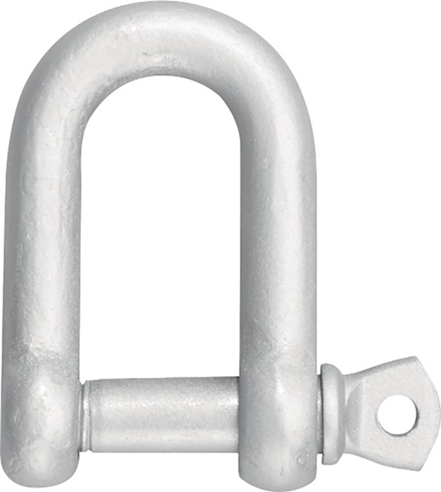 Schäkel Trgf.80kg Bügel/Bolzen 5mm ger.Form VE=50 St. - Vorteilspack