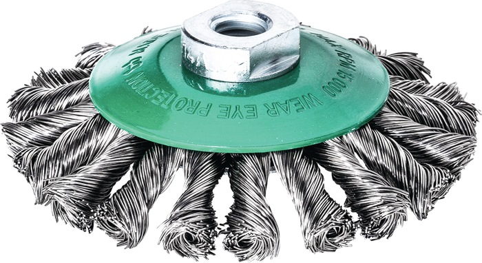 LESSMANN Kegelbürste Ø 115 mm M14 Drahtstärke 0,5 mm