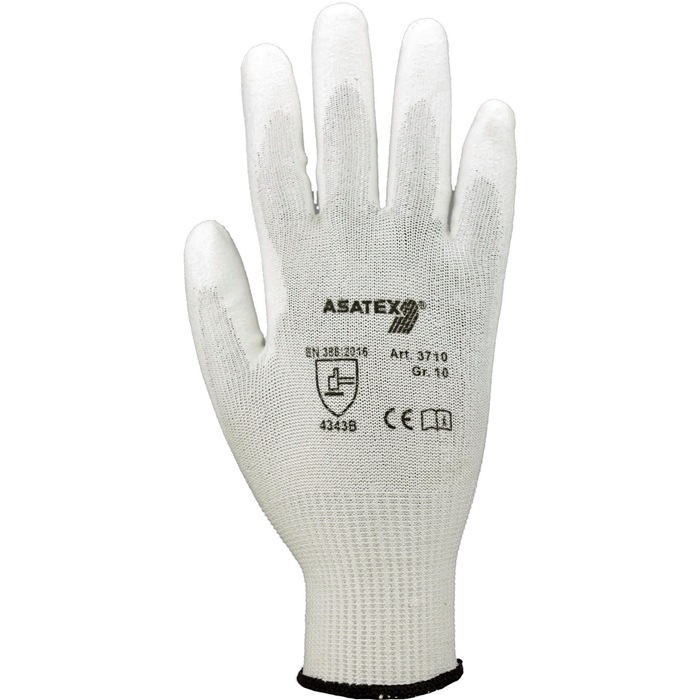 ASATEX Schnittschutzhandschuhe Gr.6 weiß EN 388 PSA II 10 PA - Vorteilspack