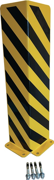 GEWA Schutzecke H800xL175/175mm L-Form Stahlbl.schwarz/gelb VE=1 St.GEWA