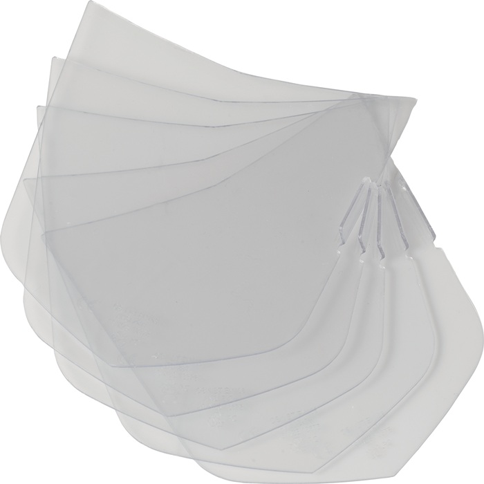 OPTREL Vorsatzscheibe außen, 5er Set für neo P550