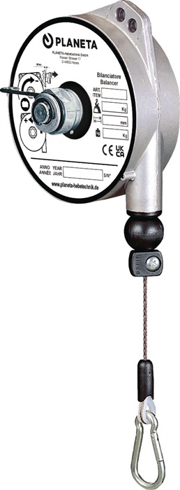 PLANETA Federzug TCN 9311 Trgf.0,4-1kg Edelstahl-Drahtseil Seillänge 1,6m