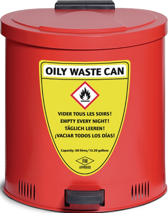 ASECOS Sicherheitssammelbehälter 50 l Stahlblech