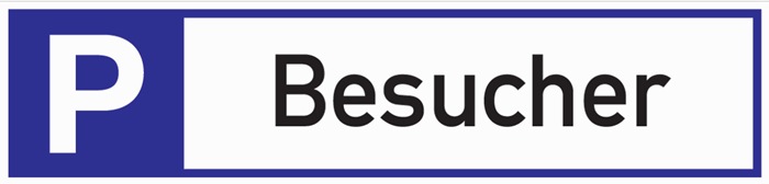 Parkplatzbeschilderung Parkplatz für Besucher