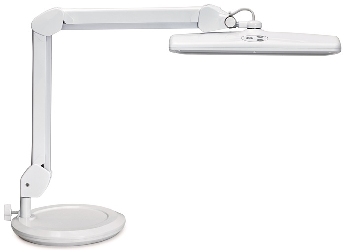 MAUL Schreibtischleuchte Metall/Kunststoff weiß H.460mm Standfuß LED MAUL