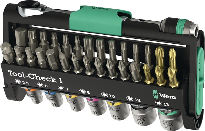 WERA Bit-/Steckschlüsselset Tool-Check 1 38-tlg.WERA