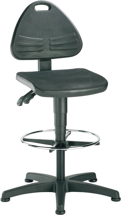 BIMOS Arbeitsdrehstuhl Bodengleiter + Fußring