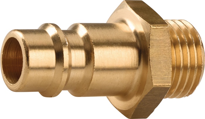 TECWERK Stecknippel Messing blank Stecker DN 7,2 - Vorteilspack