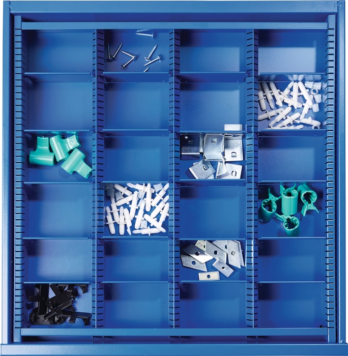 Schubladenunterteilungsmaterial Fronthöhe 100 mm