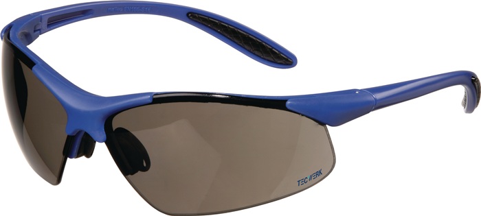TECWERK Schutzbrille DAYLIGHT PREMIUM EN 166 Bügel dunkelblau,Scheibe smoke PC TECWERK