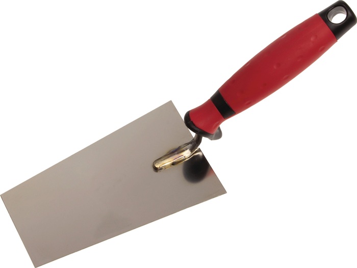 STUBAI Berner Putzkelle L.160mm B.85mm rostfrei,m.2Komponentengriff VA STUBAI