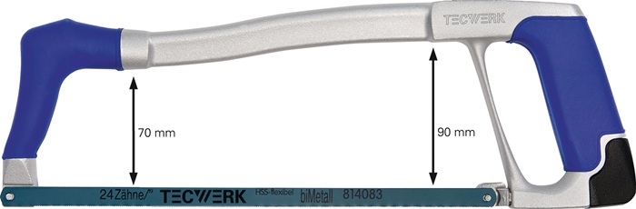 TECWERK Metallsägebogen Blattlänge 300 mm 24 Zähne / Zoll