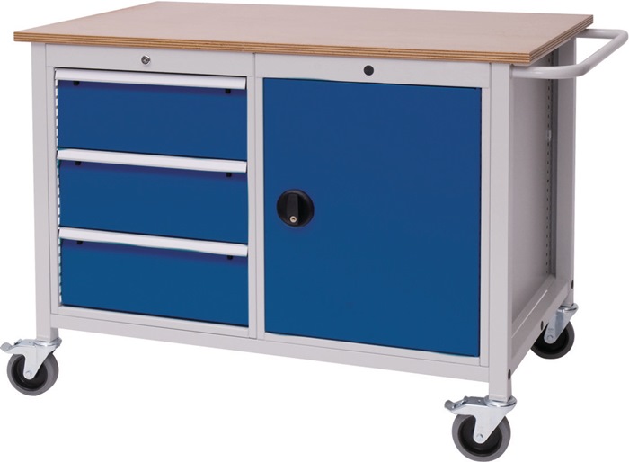 Werkbank B1250xT750xH935mm Buche Multiplex