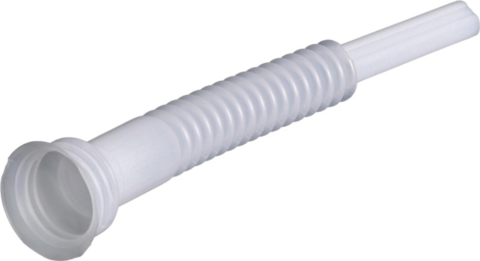 HÜNERSDORFF Auslaufrohr f.AdBlue-Tankstutzen L.264mm HDPE natur HÜNERSDORFF