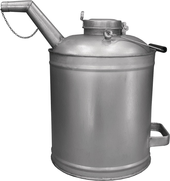 SAMOA HALLBAUER Ölvorratskanne verzinkt